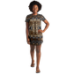 Women's Leopard Trendy Geometric Pattern All-Over Print T-Shirt Dress