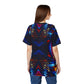 Women's Psychedelic Neon Kaleidoscope All-Over Print Unisex Cut & Sew Tee