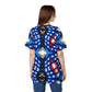 Women's American Flag Pattern All-Over Print Unisex Cut & Sew Tee