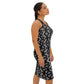 Women's Black & White Kaleidoscope Racer back Dress