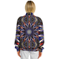 Women's Starburst Patriotic Colors Pattern All-Over-Print Baseball Jacket