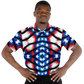 Men's American Flag Pattern All-Over Print Polo Shirt