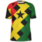 Men's Red Yellow Green and Black Stars Soccer Jersey