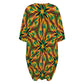 Women's Vibrant African Kente-Inspired Pattern All-Over Print Oversized T- Shirt Loungewear