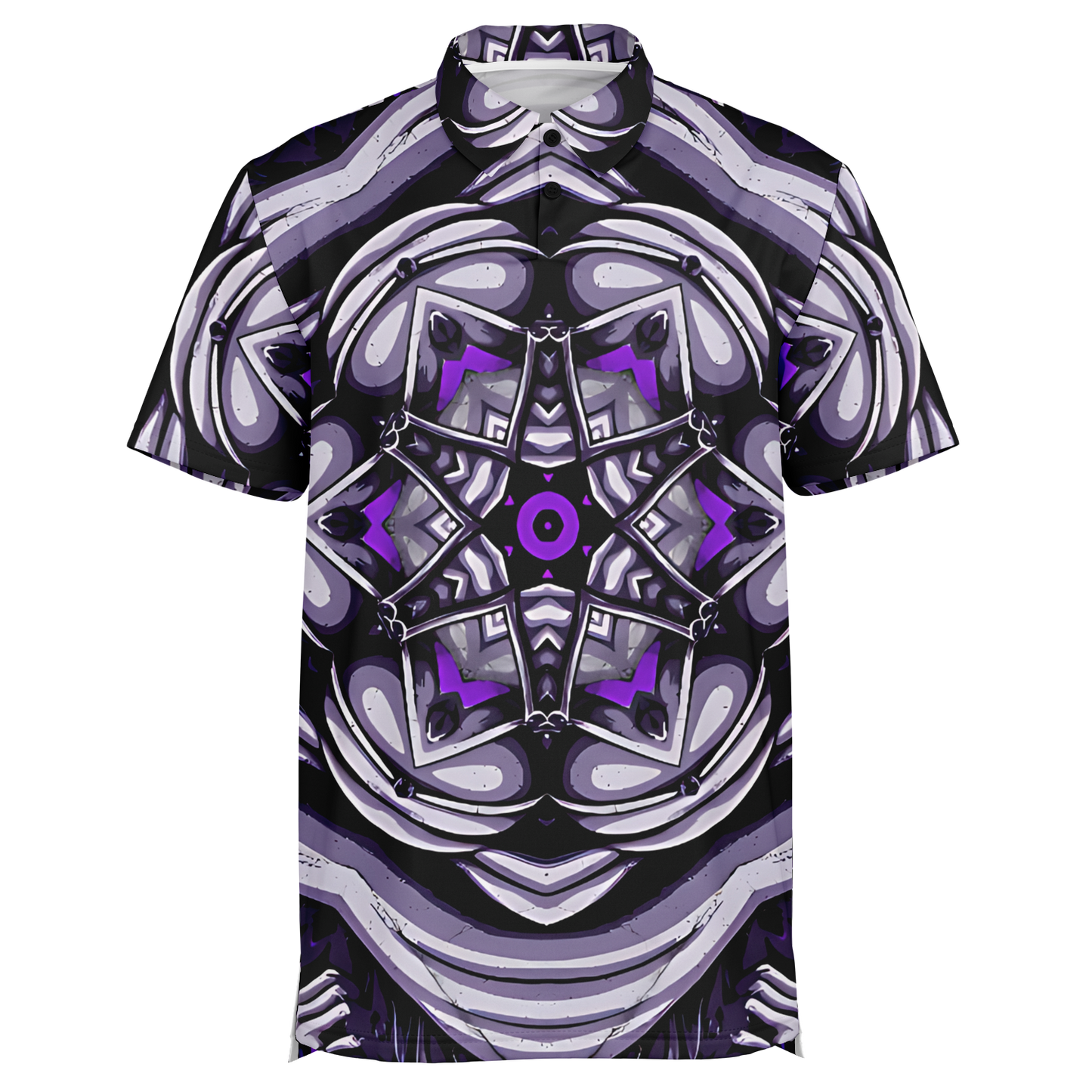 Men's Kaleidoscope Purple Polo Shirt