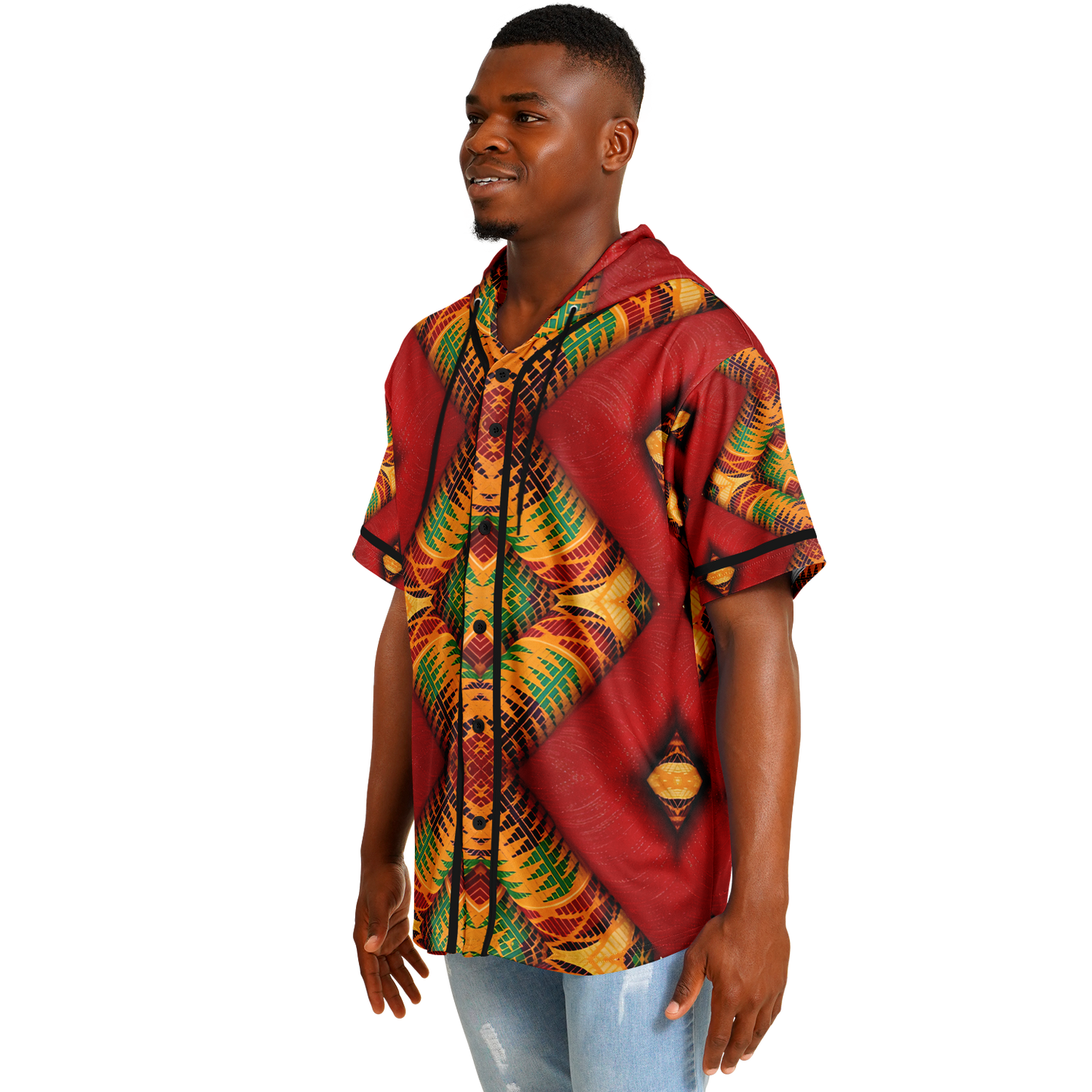 Men's Hooded Baseball Jersey