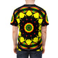 Men's Psychedelic Floral Pattern All-Over Print Tee