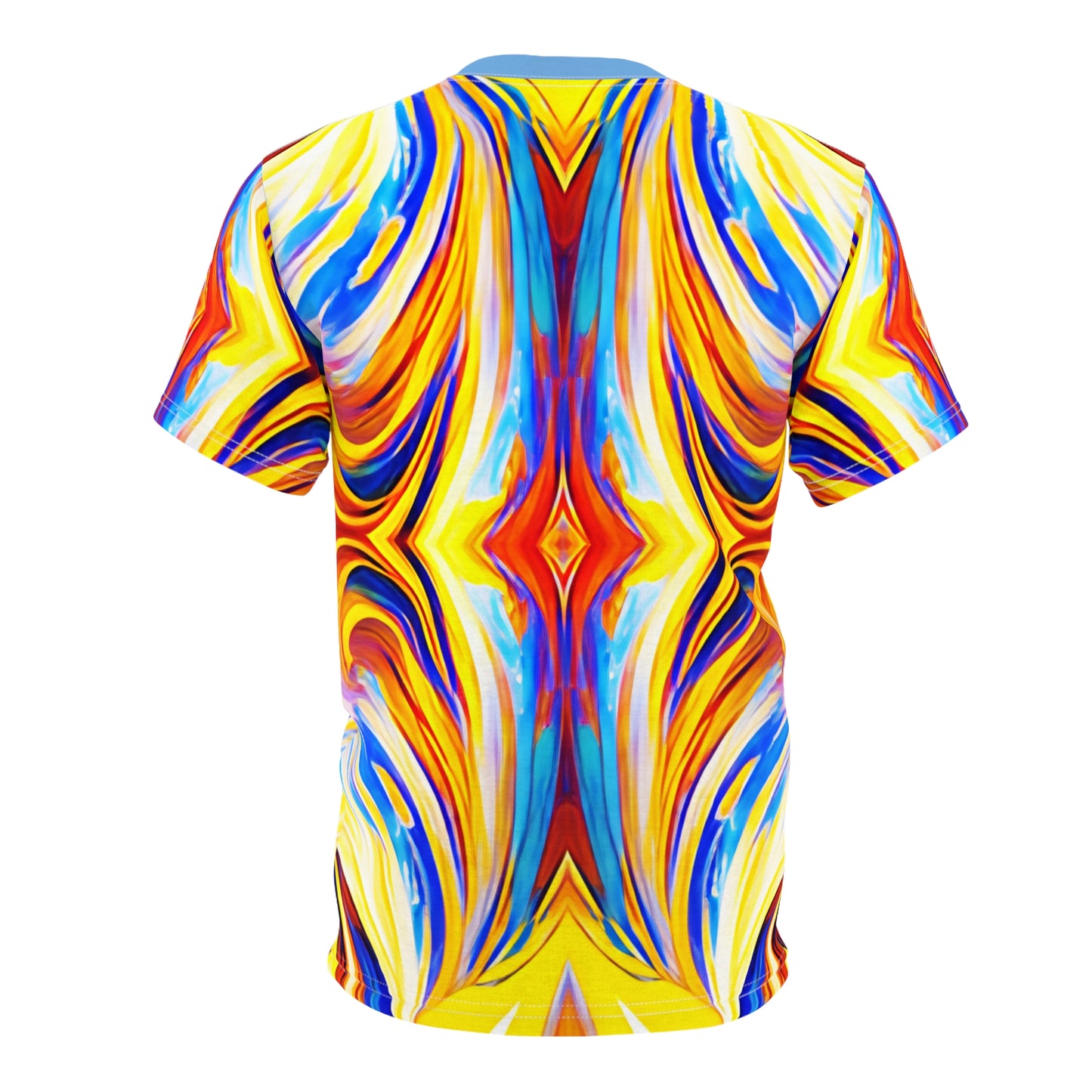 Men's Vibrant Abstract Art All-Over Print Tee