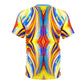 Men's Vibrant Abstract Art All-Over Print Tee