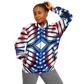 Women's American Flag Pattern All-Over Print Baseball Jacket