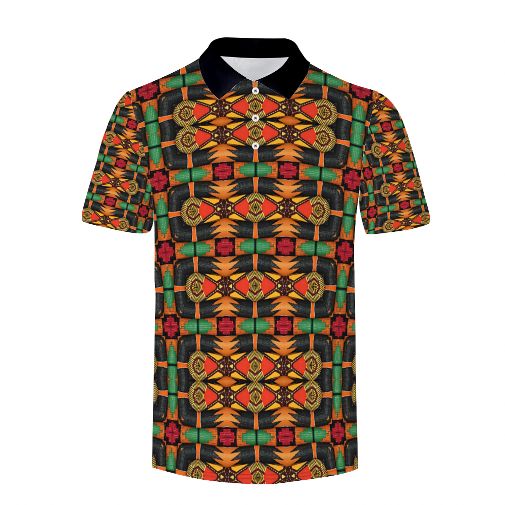 Men's Custom  Black Classic Polo Shirt Tees