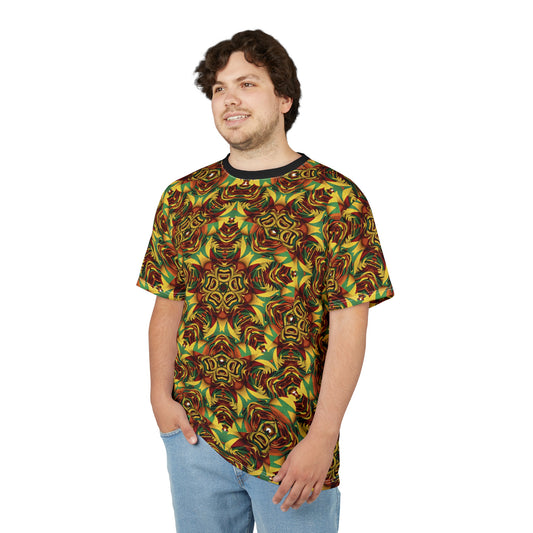 Men's Vibrant Geometric Unisex Cut & Sew Tee
