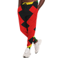 Men's Ghana Flag & Black Star Pattern All-Over Print Athletic Jogger
