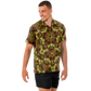 Men's Vibrant Geometric Pattern Spread Collar Short Sleeve Button-Down All Over Print Shirt