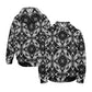 Men's Black & White Geometric Pattern All-Over Print Men's All Over Print Hoodie