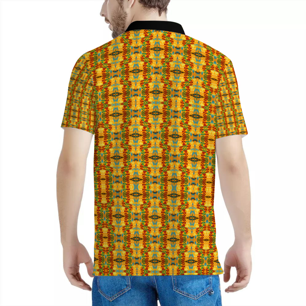Men's Custom  Black Classic Polo Shirt Tees