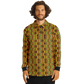 Men’s African Kente Geometric Pattern All-Over Print Long Sleeve Polo Shirt