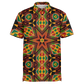 Men's African Kente Geometric Star Pattern All-Over Print Polo Shirt