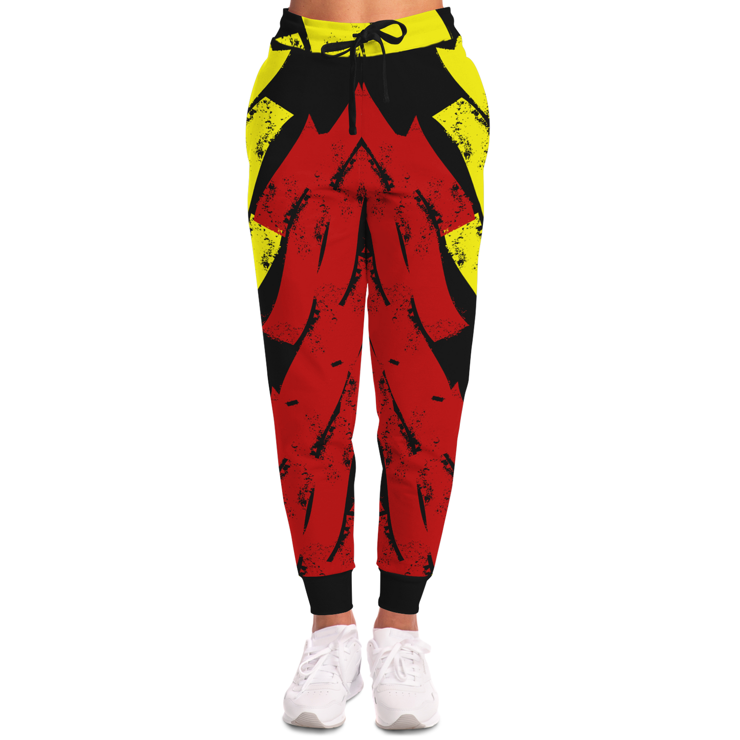 Women's Ghana Flag & Black Star Pattern All-Over Print Athletic Jogger
