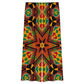 Women's African Kente Geometric Star Pattern All-Over Print Side-Tie Short Sleeve Top & Wide-Leg Pants Set