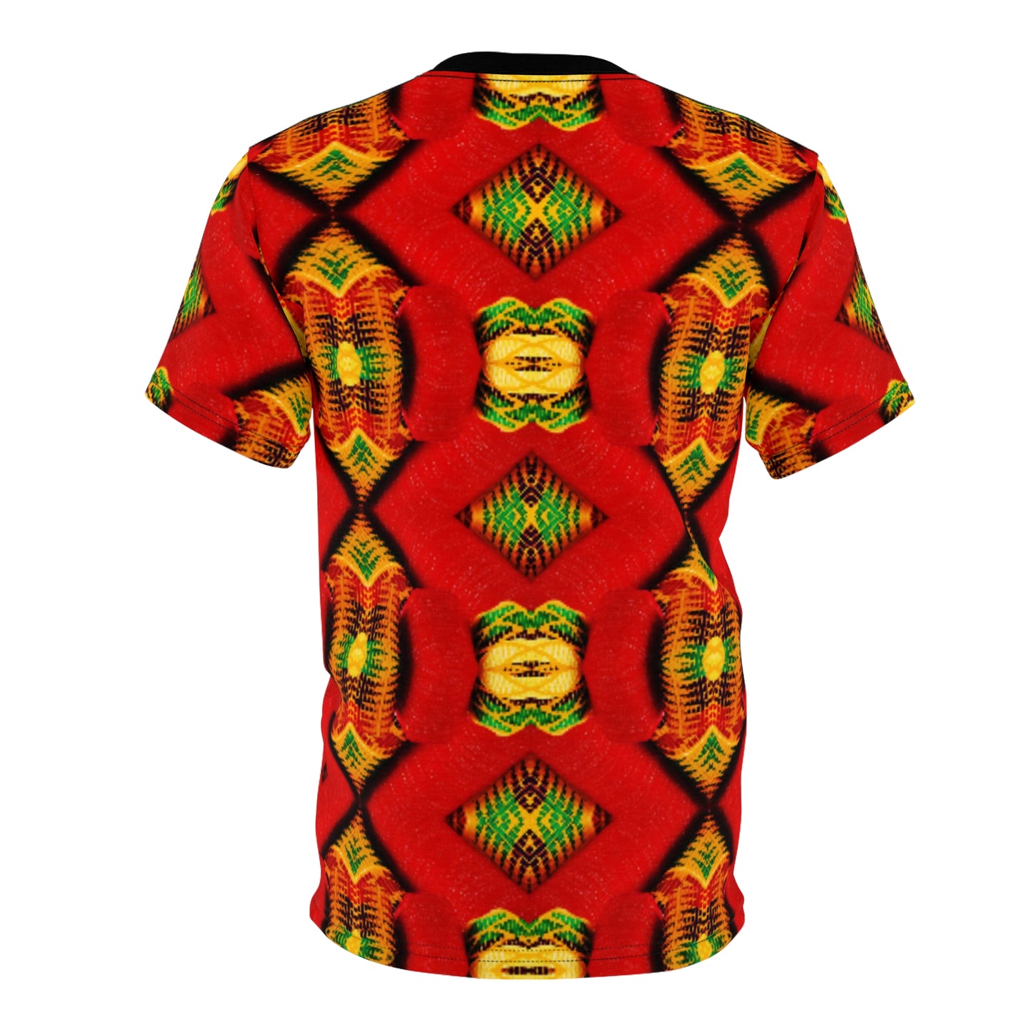 Women's Red Bold Tribal All-Over Print Unisex Cut & Sew Tee