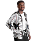 Men's Abstract Symmetry Pattern Polyester Track Jacket