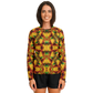 Women's Vibrant Autumn Kaleidoscope Pattern All Over Print Long Sleeve Performance Shirt