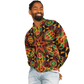 Men's African Kente Geometric Star Pattern All-Over Print Baseball Jacket