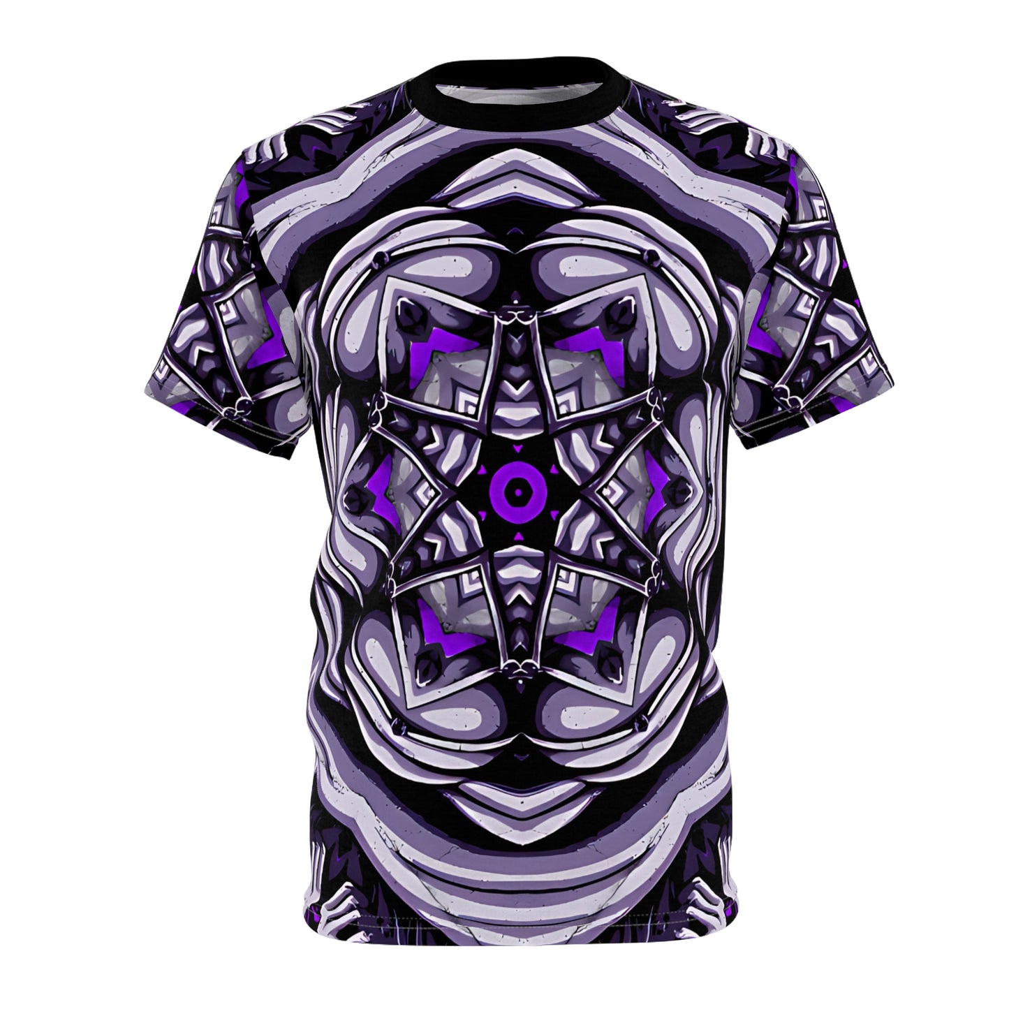 Men's Kaleidoscope Purple Unisex Cut & Sew Tee
