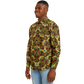 Men's Vibrant Geometric Pattern Spread Collar Long Sleeve Button-Down All Over Print Shirt.