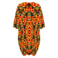 Women's Bold Geometric Kente-Inspired Pattern All Over Print Oversized T- Shirt Loungewear
