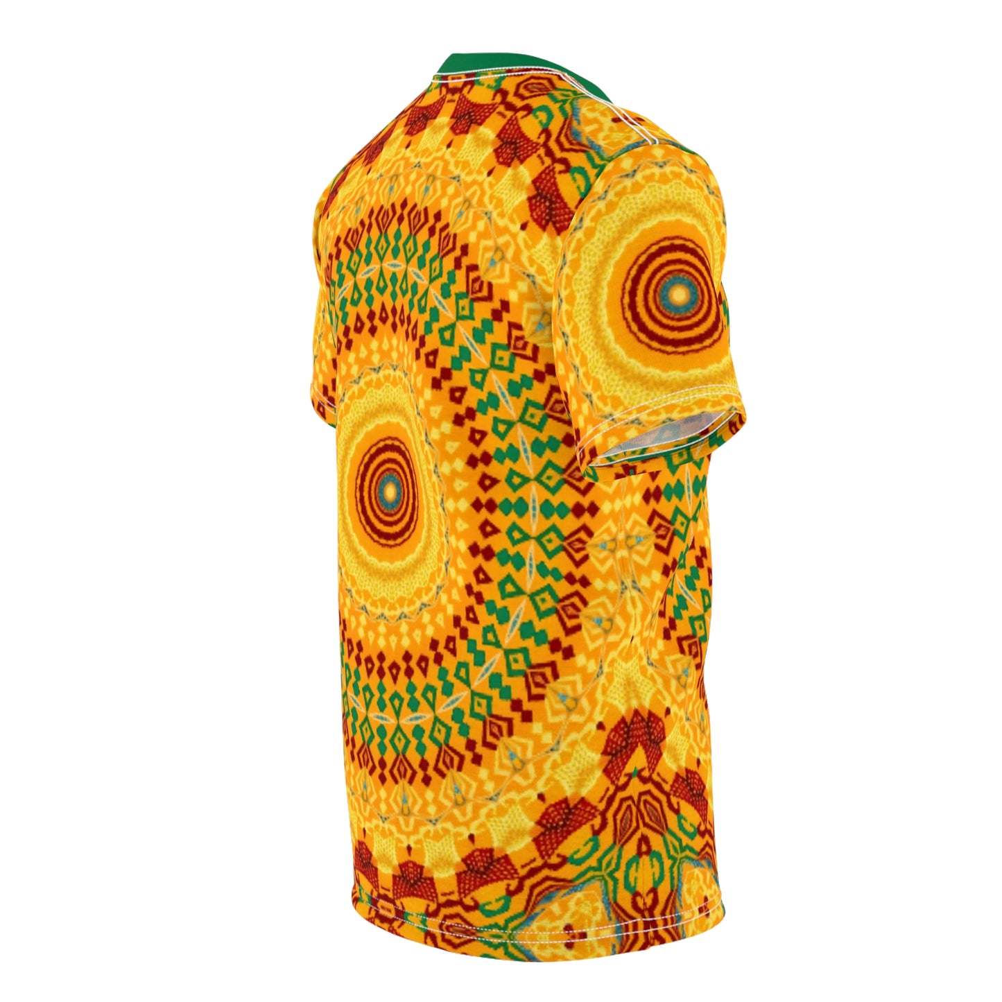 Women's Vibrant Yellow Sunburst Mandala All-Over Print T-Shirt