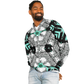 Men's Kaleidoscope Geometric Pattern Design All Over Print Baseball Jacket