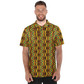Men's African Kente Geometric Pattern All-Over Print Polo Shirt