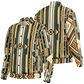 Men's Retro Geometric Tribal Pattern Design All-Over Print Baseball Jacket