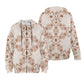 Women's Neutral Boho Graphic Pattern All-Over Print Women's Fleece Full-Zip Hoodie