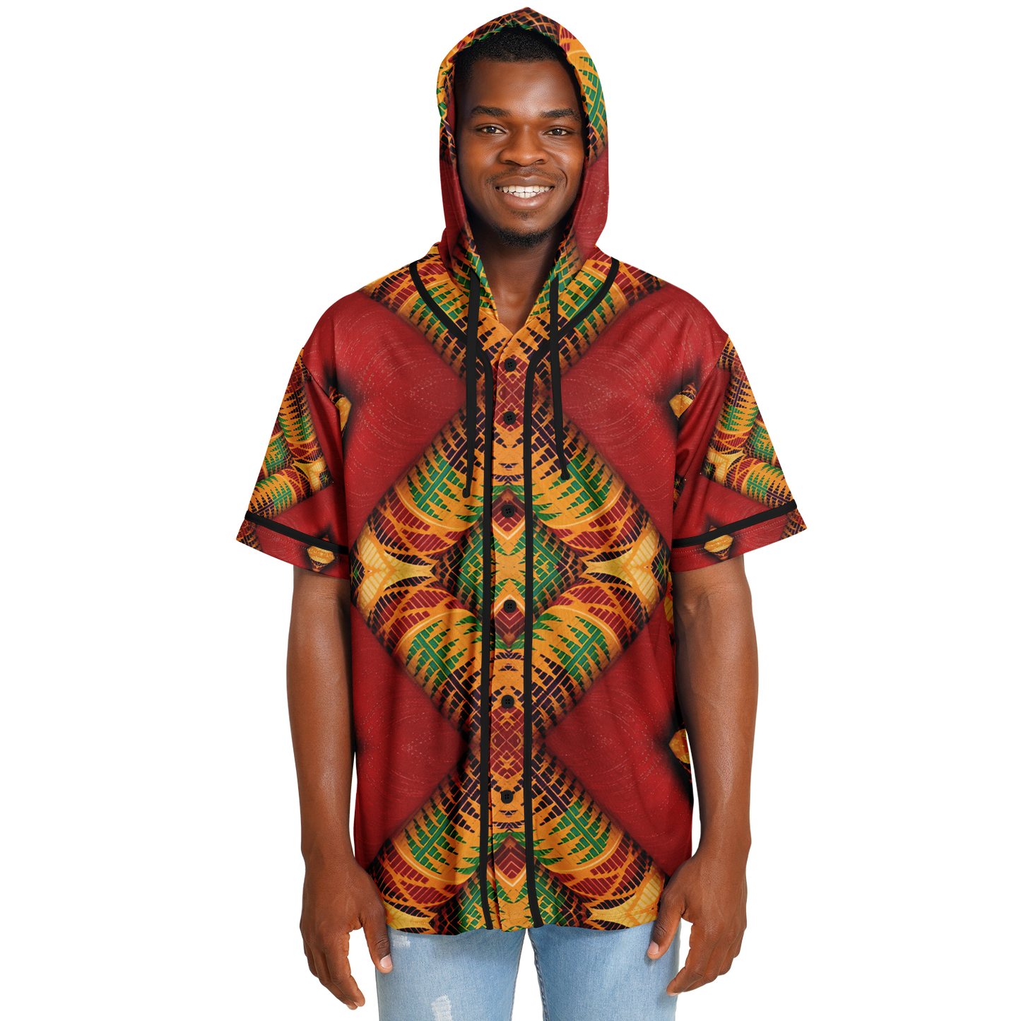 Men's Hooded Baseball Jersey