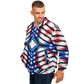 Men's American Flag Pattern All-Over Print Baseball Jacket