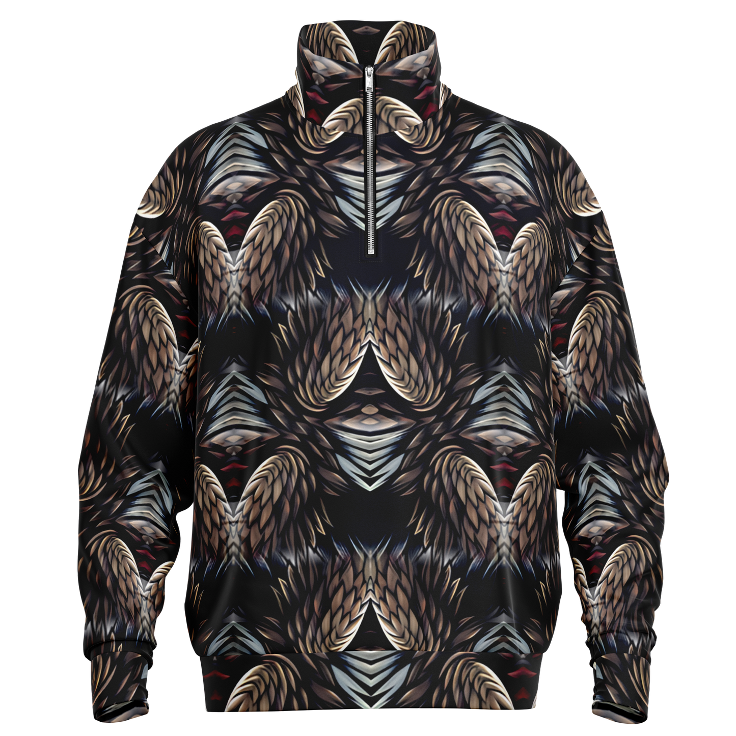 Men's Heavyweight Oversized Quarter Zip Sweatshirt