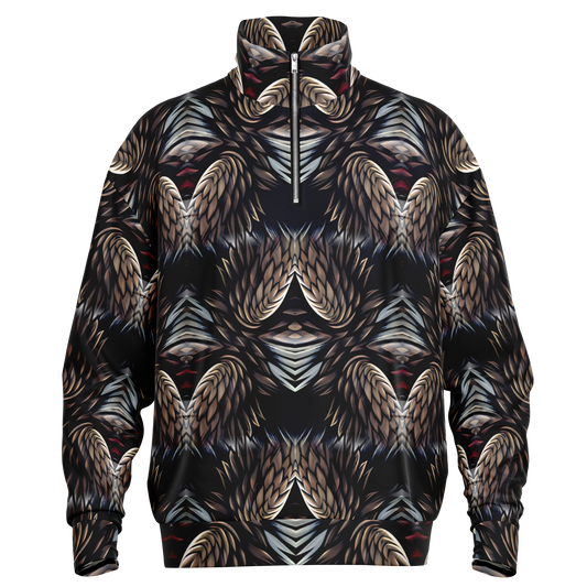 Men's Heavyweight Oversized Quarter Zip Sweatshirt