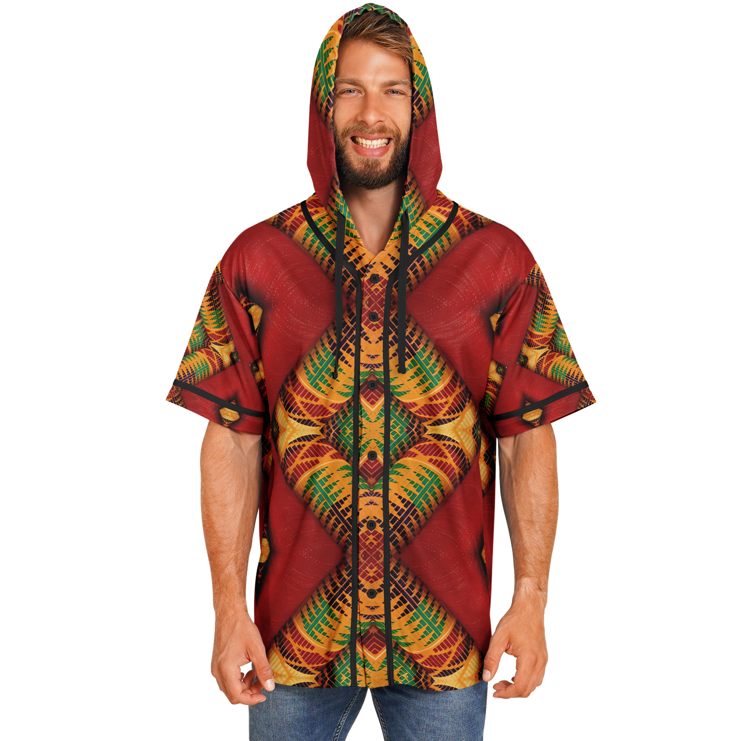 Men's Hooded Baseball Jersey