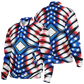 Men's American Flag Pattern All-Over Print Baseball Jacket