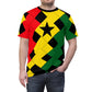 Men's Ghana Flag Pattern All-Over Print Cut & Sew Tee