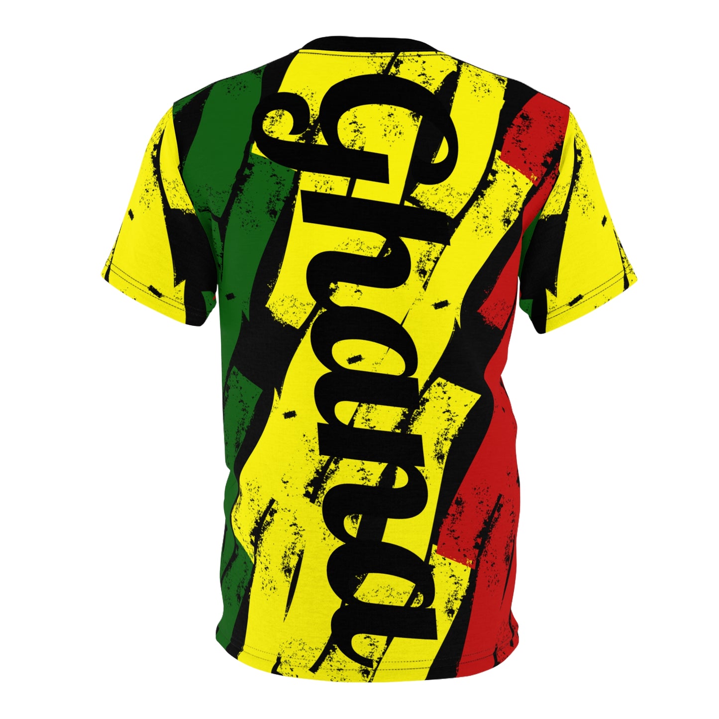 Men's Ghana Flag Pattern All-Over Print Cut & Sew Tee