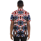 Men's Patriotic Star Kaleidoscope Pattern All-Over Print Polo Shirt
