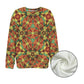 Women's Bold Tribal Kaleidoscope Pattern All Over Print Crew Neck Sweater