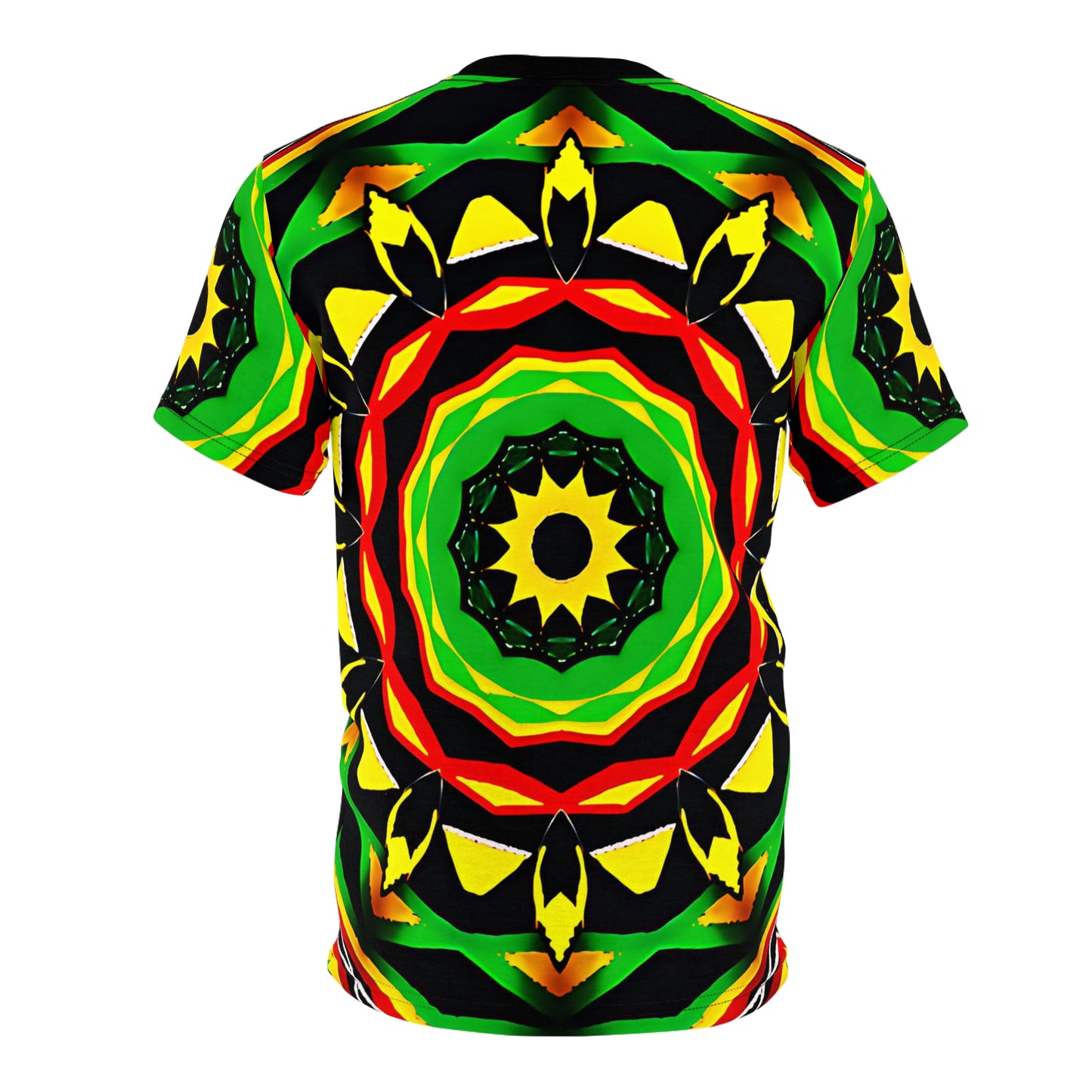 Men's Psychedelic Bold Reggae Colors All Over Print Tee