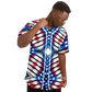 Men's American Flag Pattern All-Over Print Baseball Jacket