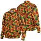 Men's Vibrant African Kente-Inspired Pattern All-Over Print Baseball Jacket