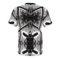 Men's Monochrome Gothic Kaleidoscope Pattern All Over Print Tee